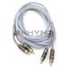 RHYNO 8000 SERIES BRAIDED RCA CABLES (FROST WHITE)