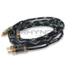 RHYNO 8000 SERIES BRAIDED RCA CABLES (BLACK)