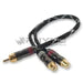 RHYNO 8000 SERIES BRAIDED RCA CABLES (BLACK)