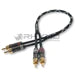 RHYNO 8000 SERIES BRAIDED RCA CABLES (BLACK)